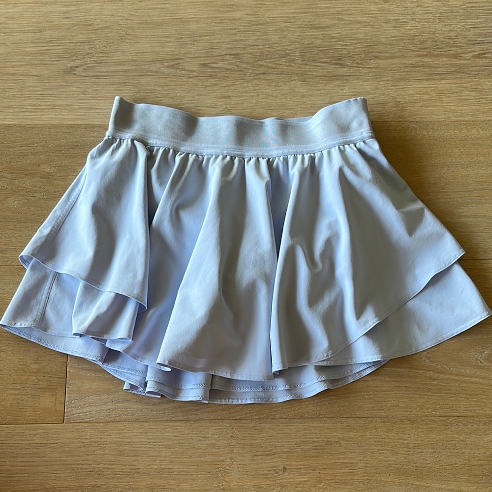 Light Blue Ruffle Tiered Women's Skirt